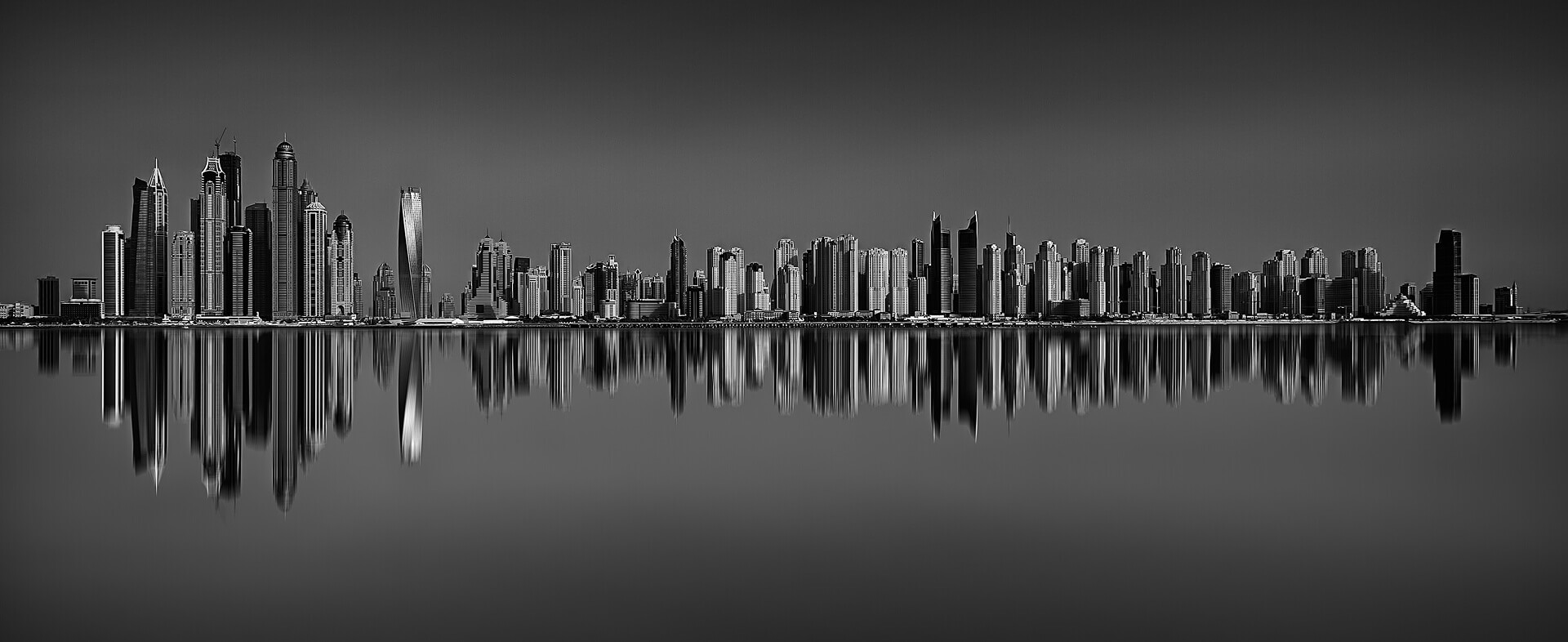 City real estate skyline