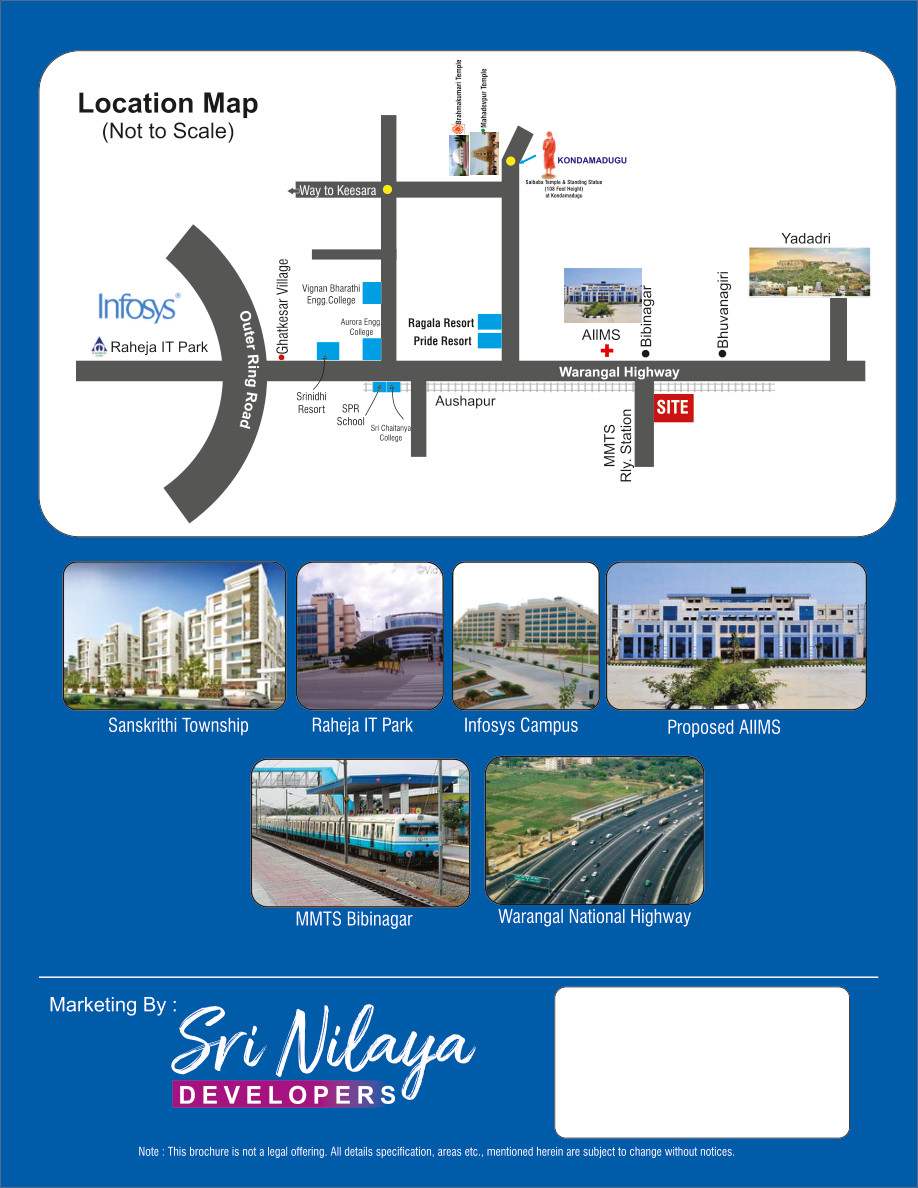 Sri Nilaya location map and surrounding developments